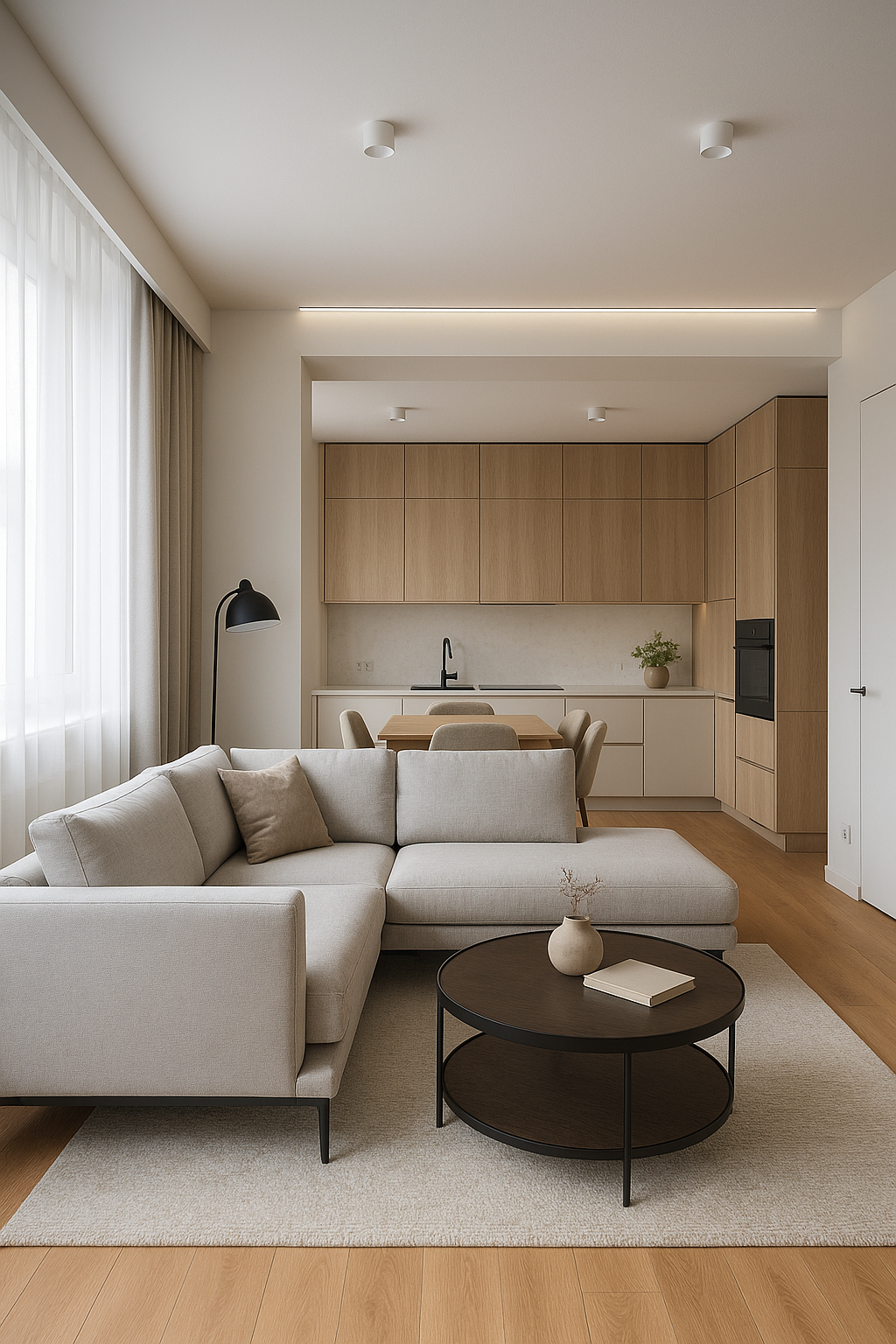 مشروع ديكور شقة حديثة بأسلوب - مشروع ديكور في المنطقة الغربية لدى…