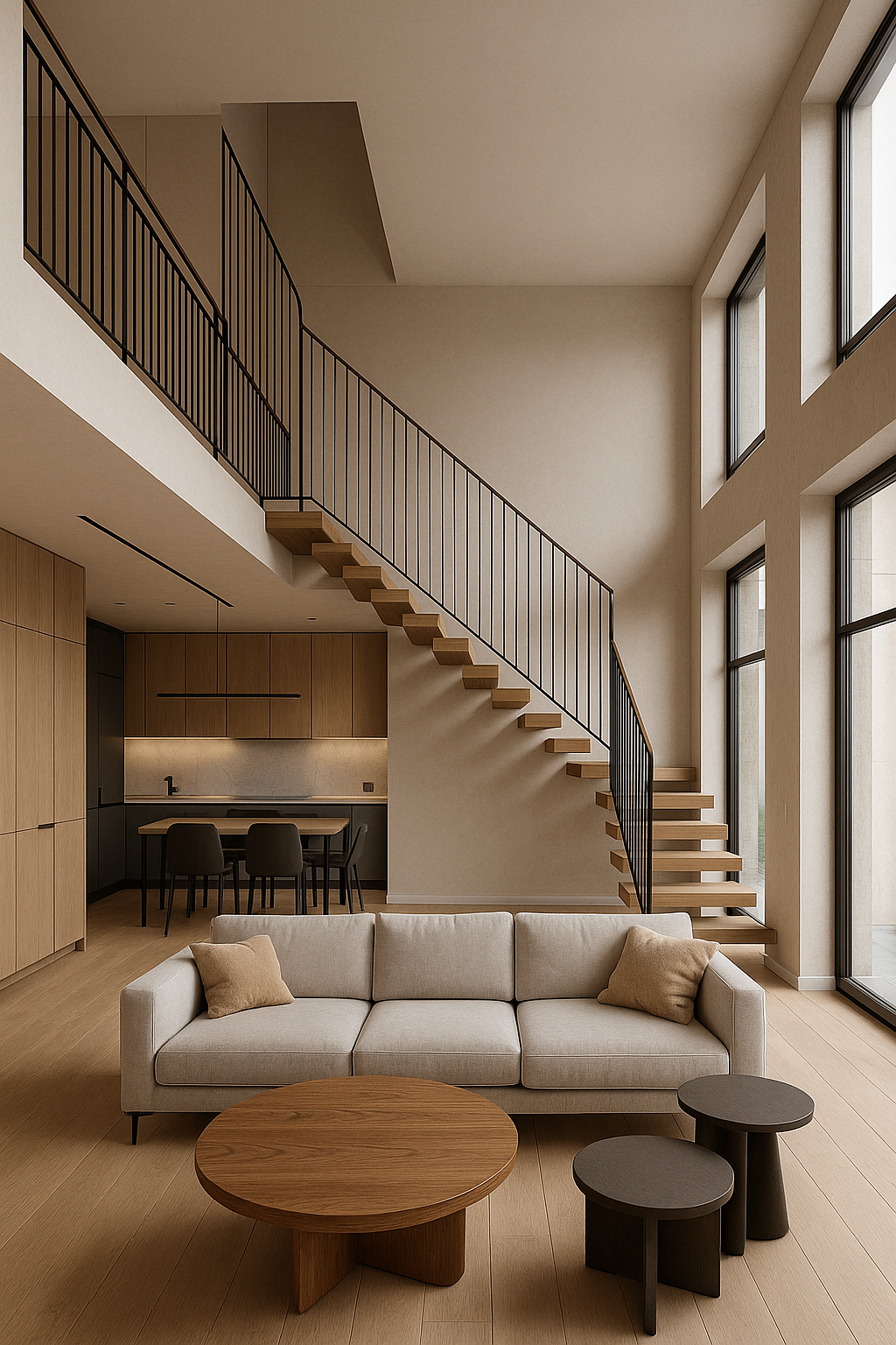 ديكور داخلي عصري لشقة دوبلكس - مشروع ديكور في المنطقة الغربية لدى…