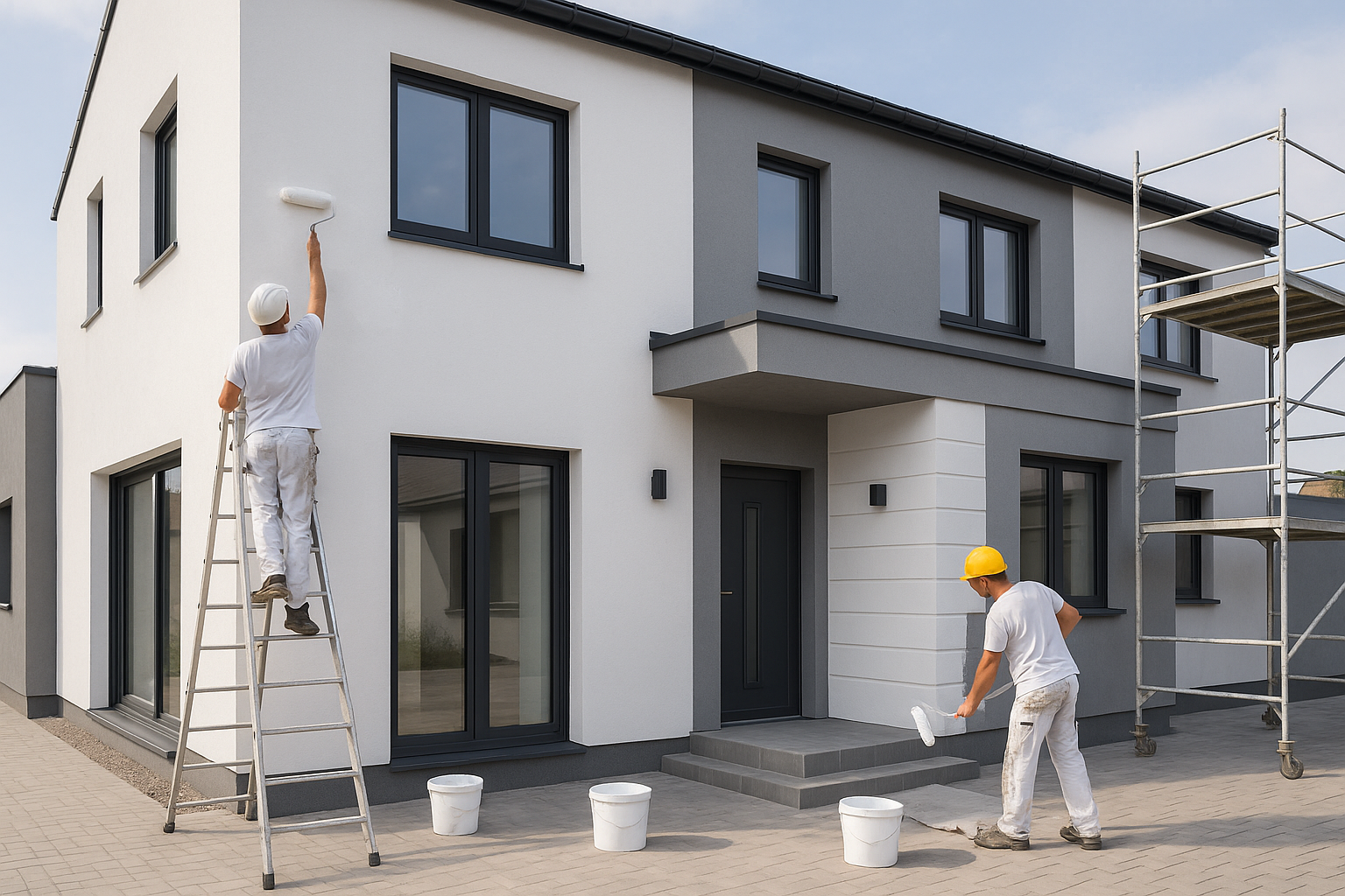 تشطيبات حديثة للواجهات والبوية لأعمال - مشروع تشطيب في المنطقة ال…