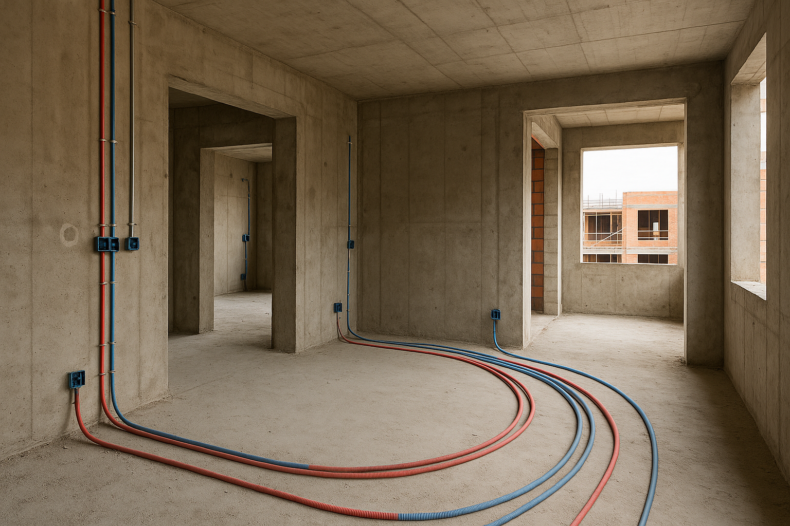 تشطيب شقة عظم مزودة بالكهرباء: - مشروع تشطيب في المنطقة الشرقية لد…