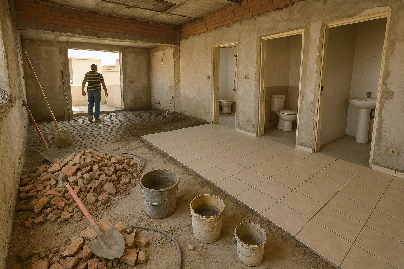 "مشروع ترميم للدور العلوي وتغيير - مشروع ترميم وصيانة في المنطقة ا…