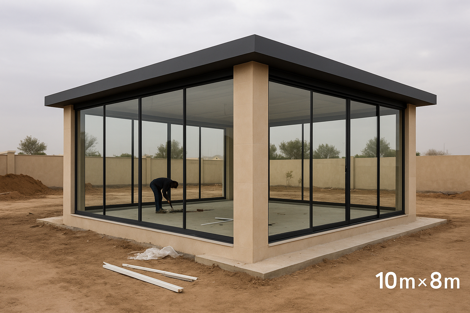 بناء مجلس خارجي مع واجهتين - مشروع بناء جديد في المنطقة الشرقية لد…