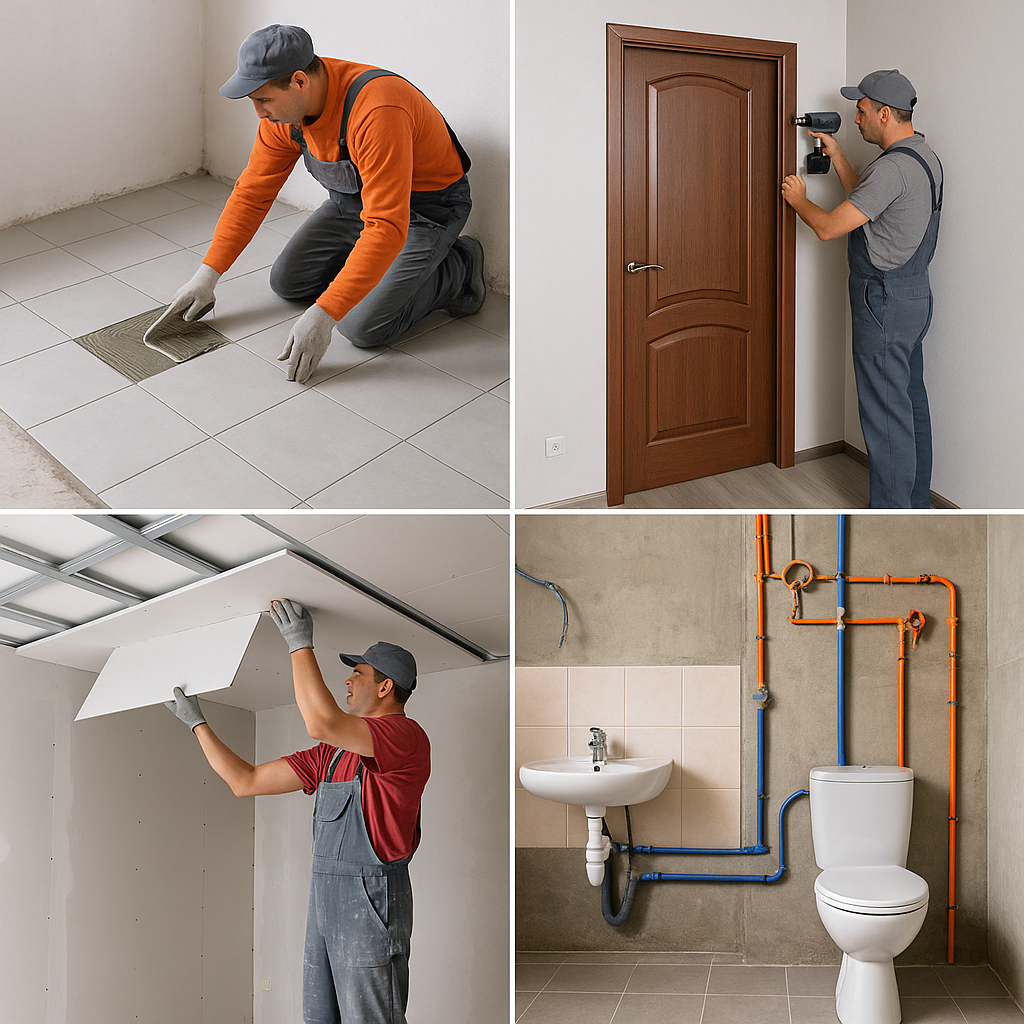 تشطيب شقة: تركيب بلاط، أبواب - مشروع تشطيب في المنطقة الجنوبية لدى…