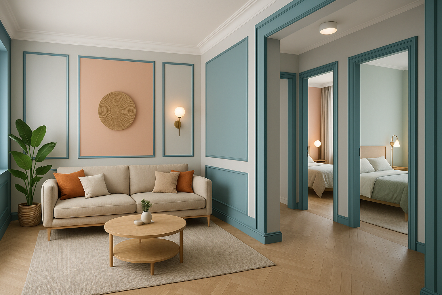 تشطيب ديكور مميز لشقة بغرفتين - مشروع تشطيب في المنطقة الوسطى لدى…