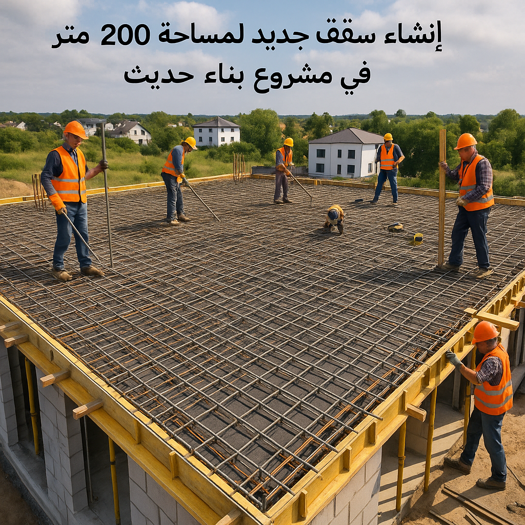 إنشاء سقف جديد لمساحة 200 - مشروع بناء جديد في المنطقة الوسطى لدى بو…