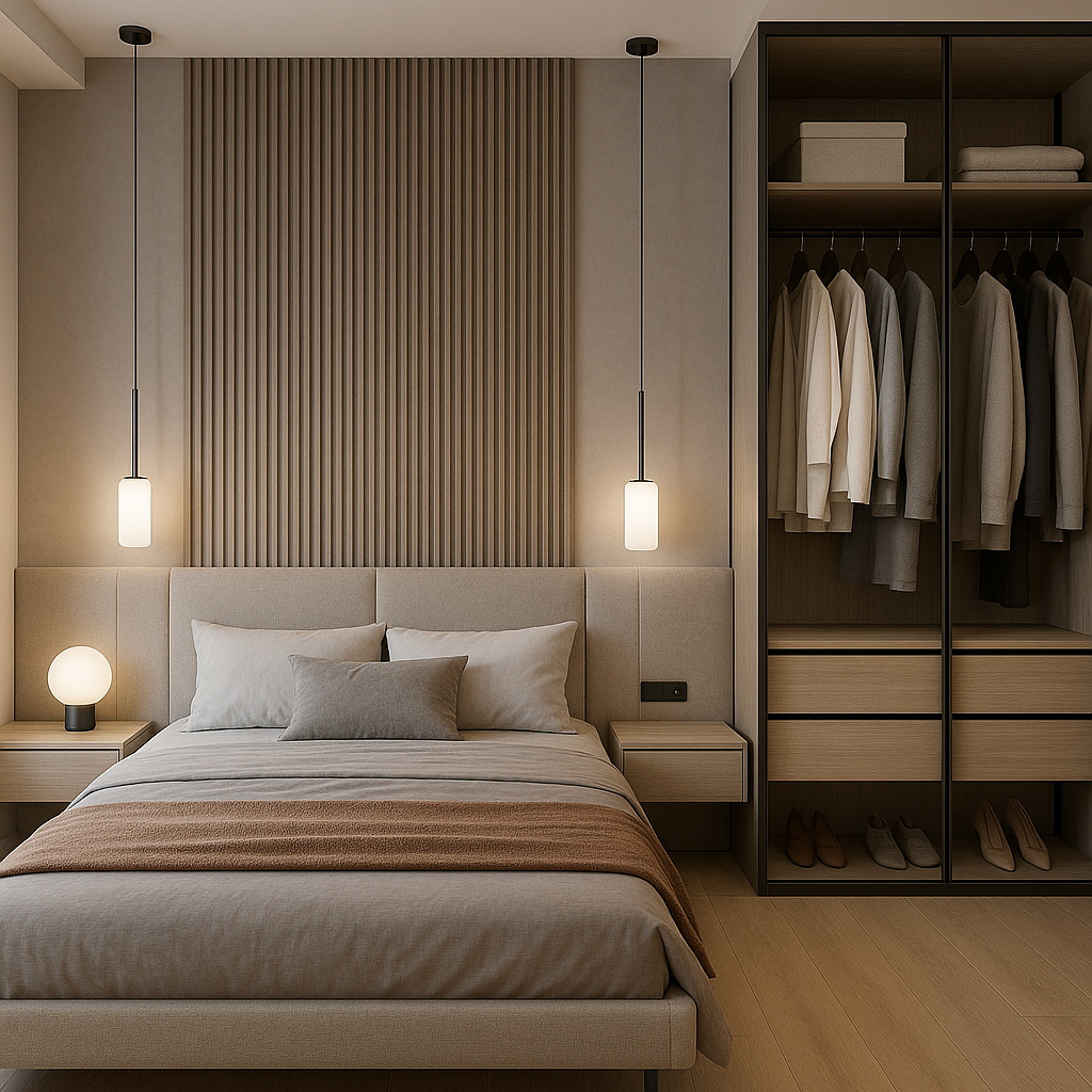 تصميم ديكور مبتكر لخزائن الملابس - مشروع ديكور في المنطقة الغربية…