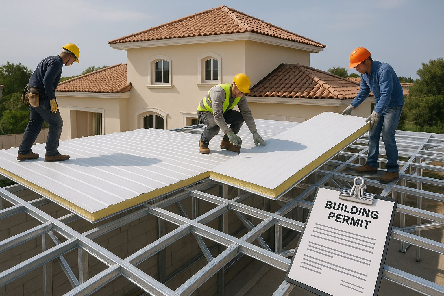 "مشروع بناء سطح فيلا باستخدام - مشروع بناء جديد في المنطقة الغربية…