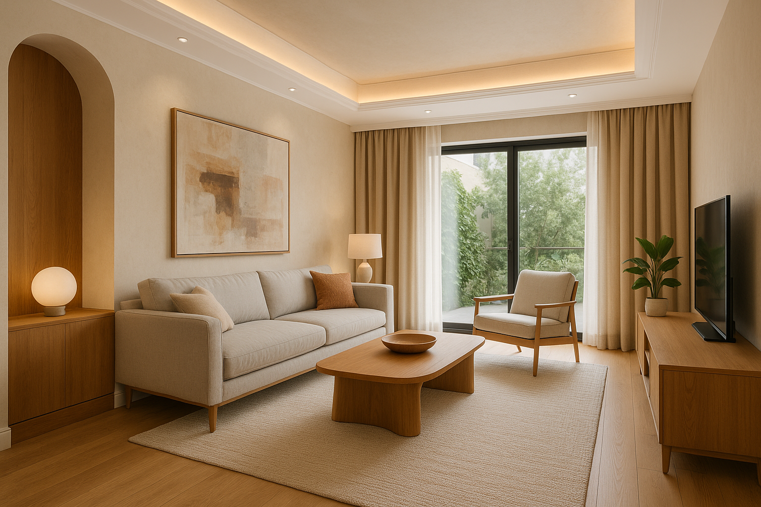 تشطيب شقة بأعمال ديكور مخصصة - مشروع تشطيب في المنطقة الوسطى لدى ب…