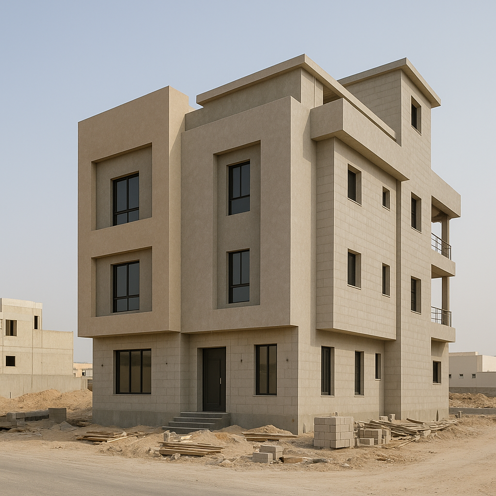 بناء جديد لعمارة سكنية من - مشروع بناء جديد في المنطقة الشرقية لدى…