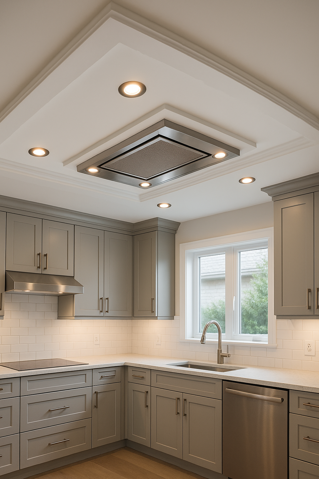 "تجديد مطبخ: تركيب سقف جبس - مشروع ديكور في المنطقة الغربية لدى بوا…