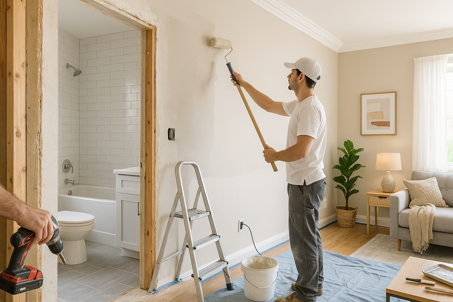 تجديد كامل للمنزل: صيانة دورات - مشروع ترميم وصيانة في المنطقة الش…