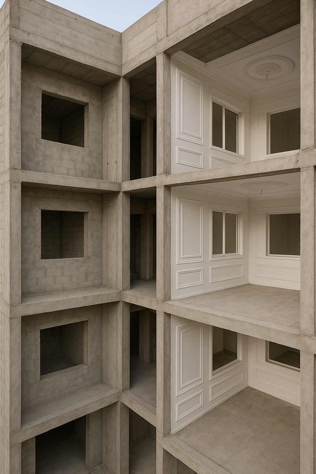 تشطيبات نهائية لعمارة تشمل التلييس - مشروع تشطيب في المنطقة الجنو…