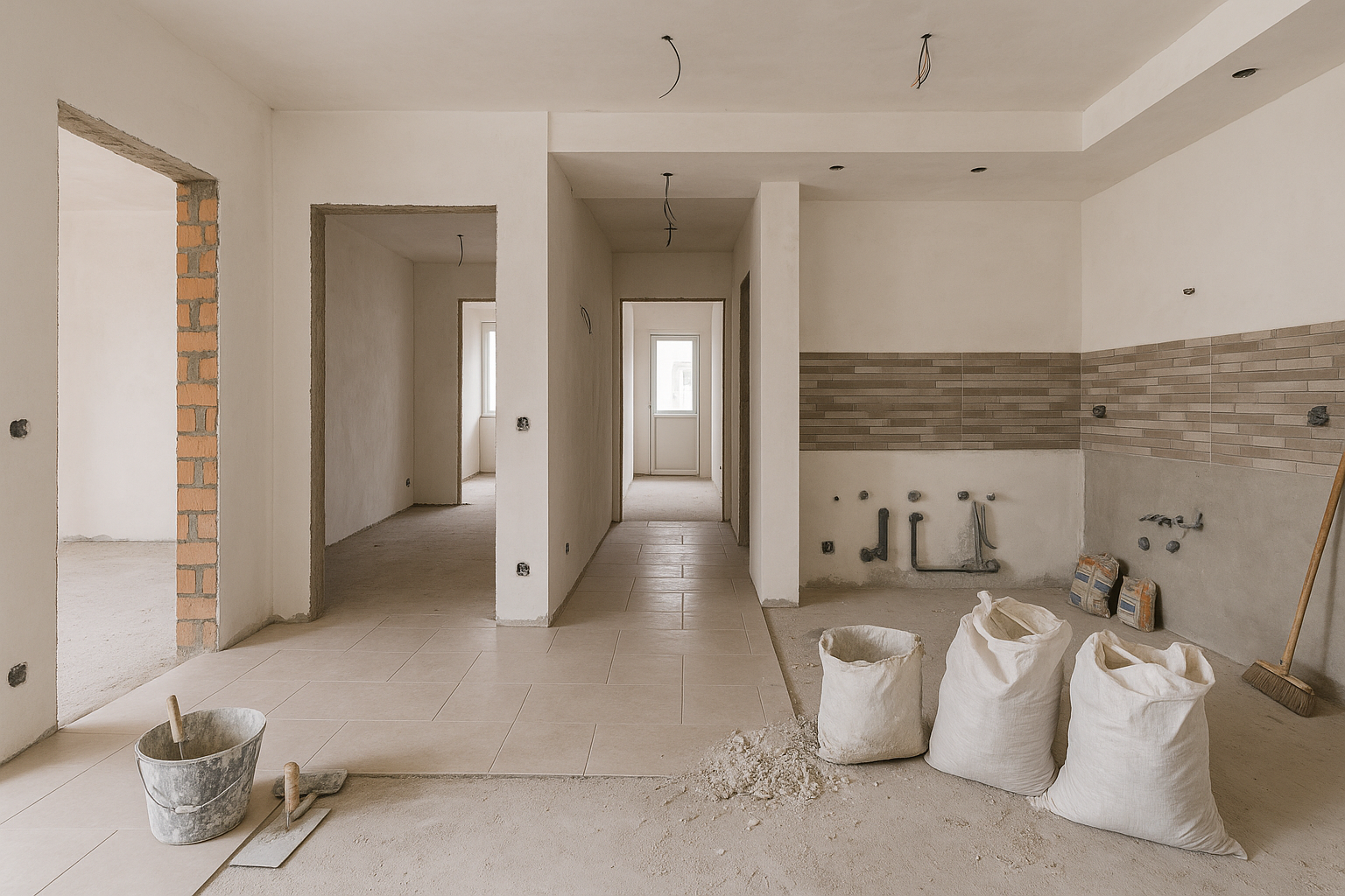 مشروع تشطيب دور كامل لعمارة - مشروع تشطيب في المنطقة الغربية لدى ب…