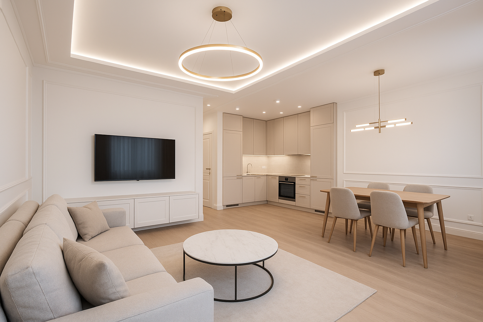 تشطيب شامل لمشروع شقة سكنية - مشروع تشطيب في المنطقة الوسطى لدى بو…