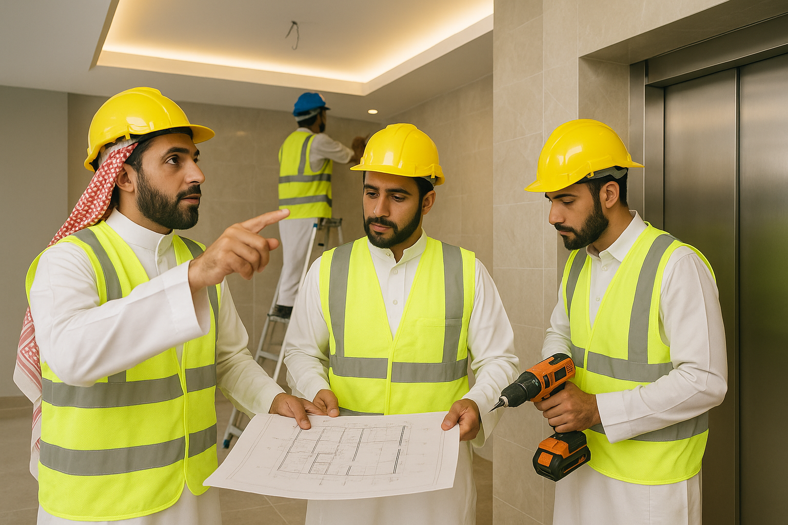 التعاون في مشروع بناء جديد - مشروع تشطيب في المنطقة الغربية لدى بو…