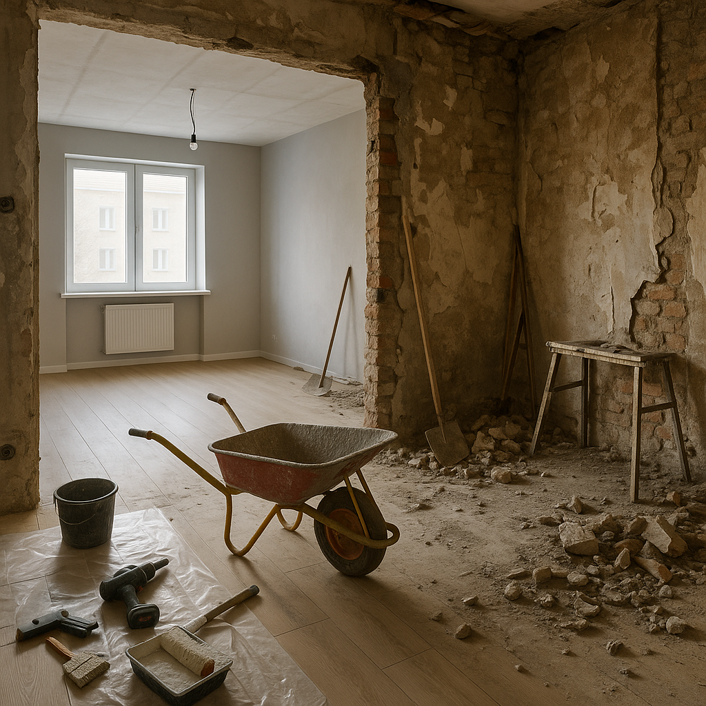 "تجديد شامل لشقة تحتاج أعمال - مشروع ترميم وصيانة في المنطقة الشرق…