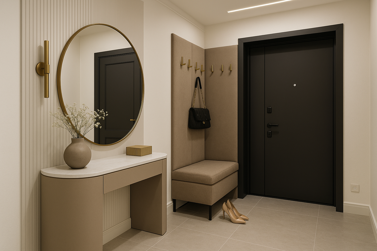 تصميم مدخل أنيق للسيدات بمفاهيم - مشروع ديكور في المنطقة الجنوبية…