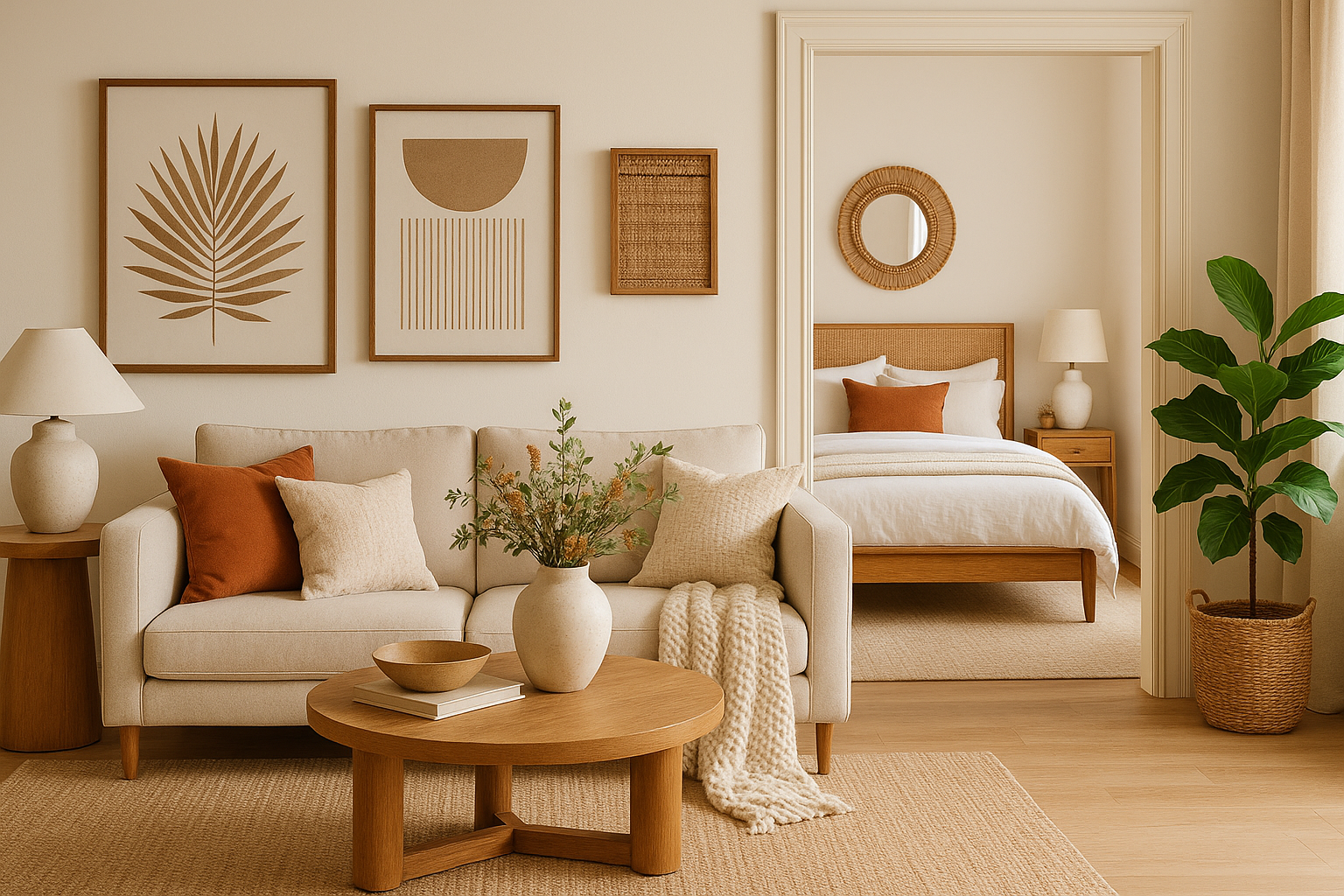 تحويل الصالة العائلية وغرفة النوم - مشروع ديكور في المنطقة الغربي…