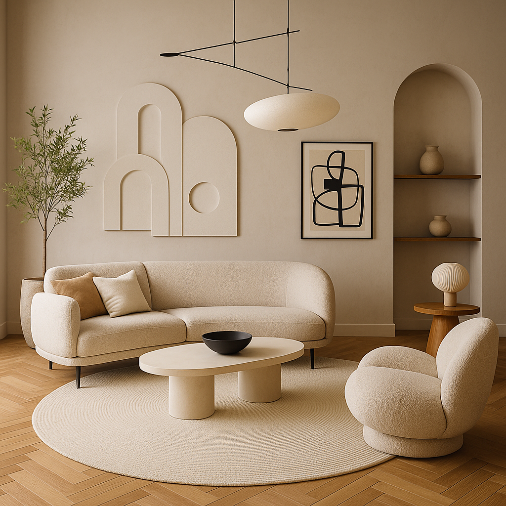 ديكور مبتكر لمساحات المعيشة العصرية - مشروع ديكور في المنطقة الشر…