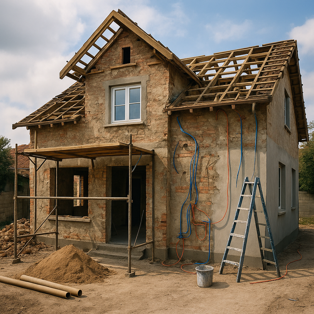 تجديد شامل لفلا قديمة: إنشاء، - مشروع ترميم وصيانة في المنطقة الوس…