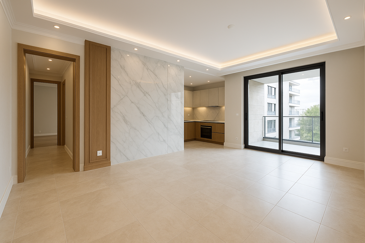 تشطيب داخلي فاخر لشقة حديثة - مشروع تشطيب في المنطقة الغربية لدى ب…