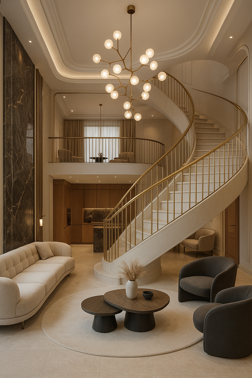 "تصميم داخلي فاخر لفيلا دوبلكس - مشروع ديكور في المنطقة الغربية لد…