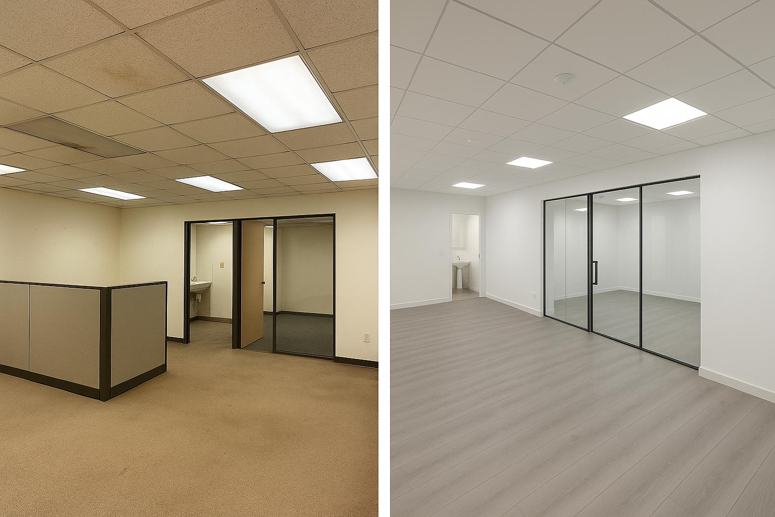 "تجديد مكتب تجاري بتحديث شامل - مشروع ديكور في المنطقة الشرقية لدى…