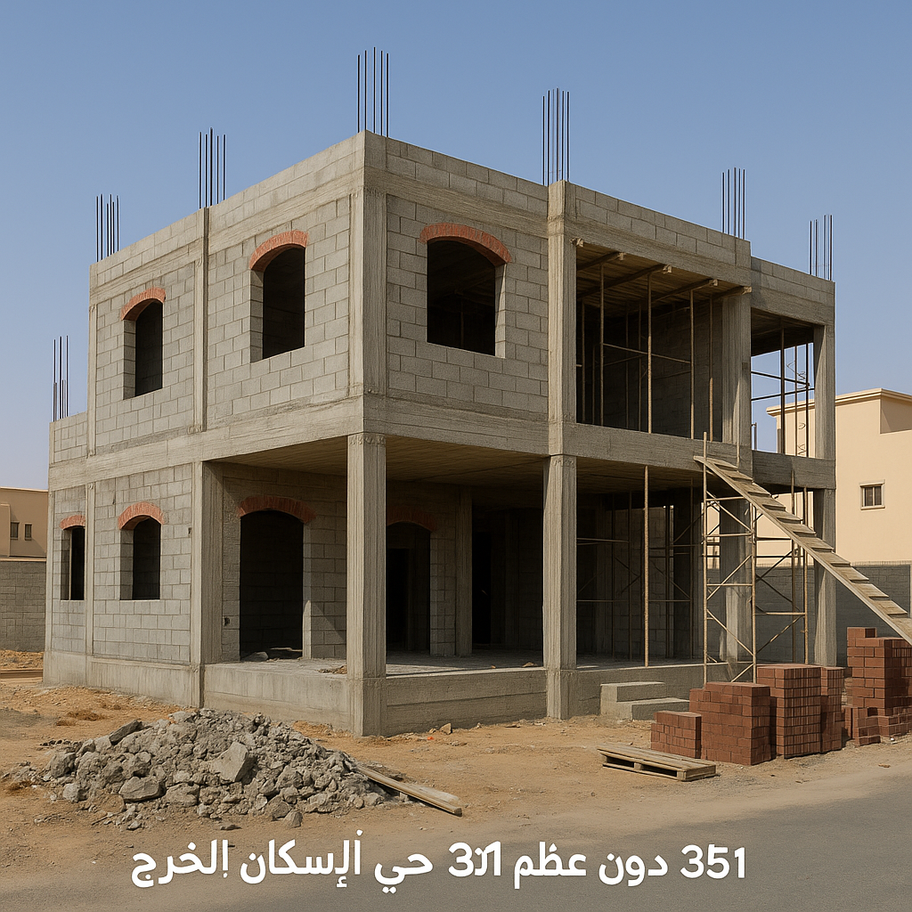 بناء جديد: تنفيذ بناء عظم - مشروع بناء جديد في المنطقة الوسطى لدى ب…