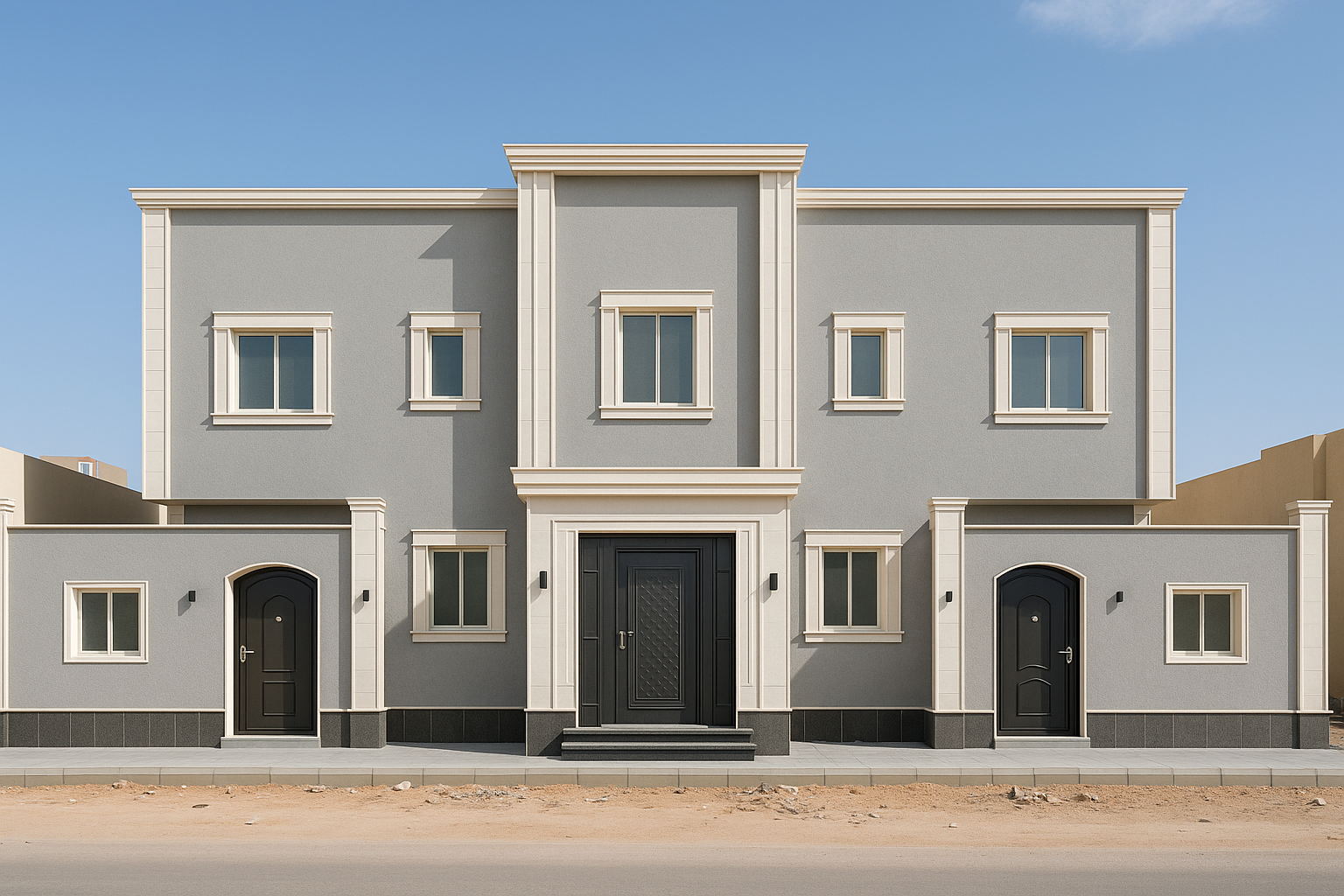 بناء جديد: فلة وشقتين في - مشروع بناء جديد في المنطقة الوسطى لدى بو…