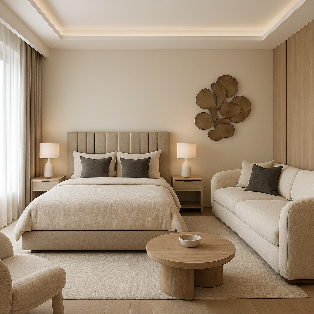 تصميم ديكور مبتكر لغرفة نوم - مشروع ديكور في المنطقة الغربية لدى ب…