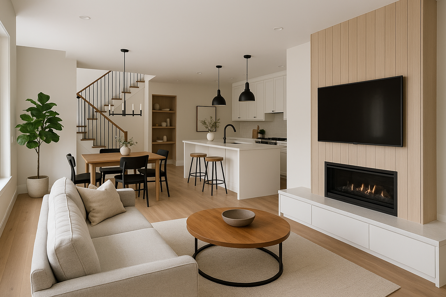 تحسين ديكورات الطابق الأرضي لمشروع - مشروع تشطيب في المنطقة الوسط…