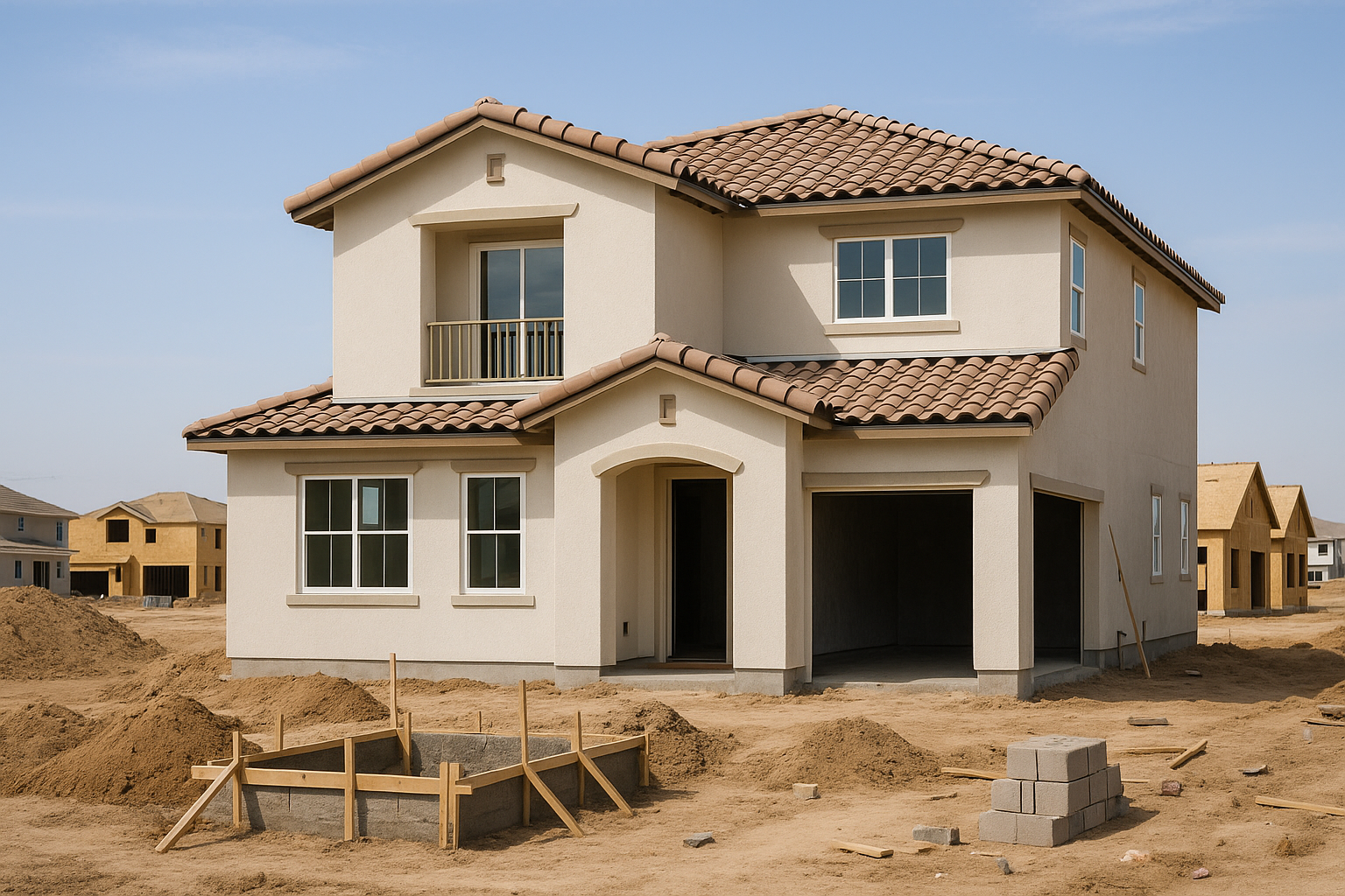 بناء فيلا صغيرة في مشروع - مشروع بناء جديد في المنطقة الجنوبية لدى…