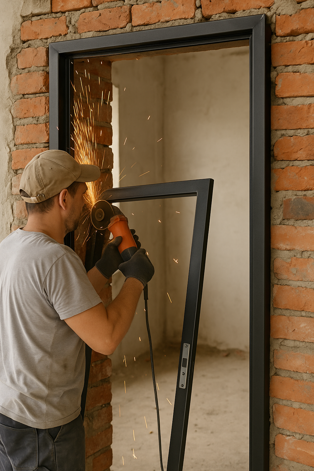 تجهيز وإعداد باب حديد منفصل - مشروع تشطيب في المنطقة الغربية لدى ب…