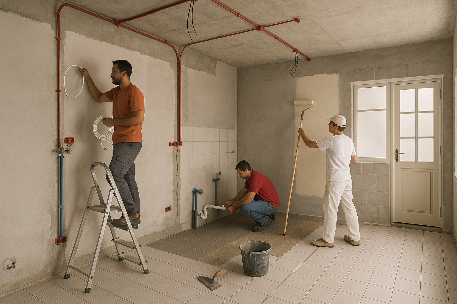 مشروع تشطيب شامل: كهرباء، سباكة، - مشروع تشطيب في المنطقة الغربية…