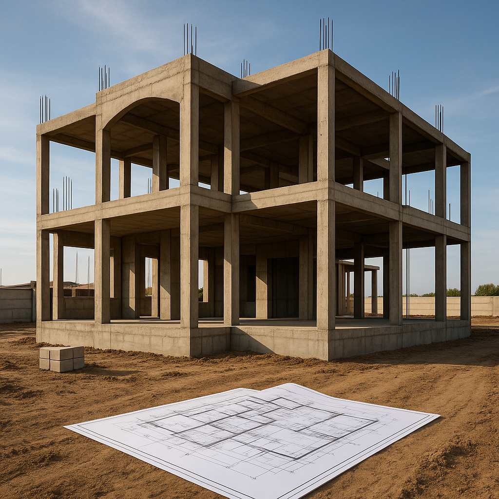 بناء عظم لمشروع سكني معتمد - مشروع بناء جديد في المنطقة الغربية لد…