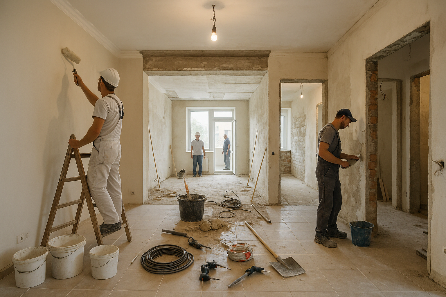 تشطيب شقة: مشروع ترميم وصيانة - مشروع ترميم وصيانة في المنطقة الغر…