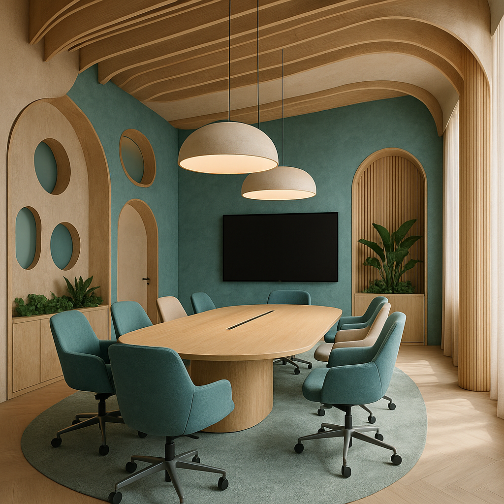 تصميم ديكور مبتكر لغرف الاجتماعات - مشروع ديكور في المنطقة الغربي…