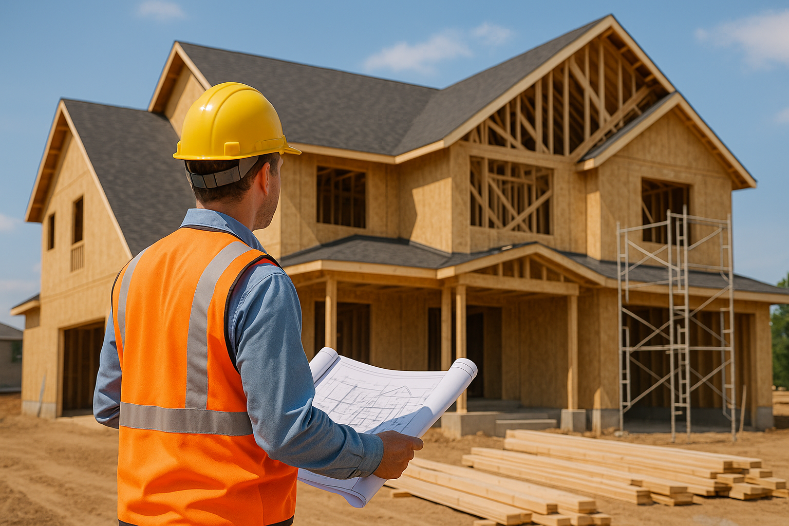 "إشراف بناء مميز: مشروع بناء - مشروع بناء جديد في المنطقة الوسطى لد…