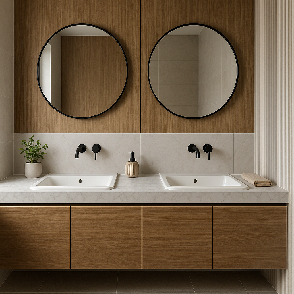 "تصميم وتركيب مغاسل حديثة وديكور - مشروع ديكور في المنطقة الوسطى ل…