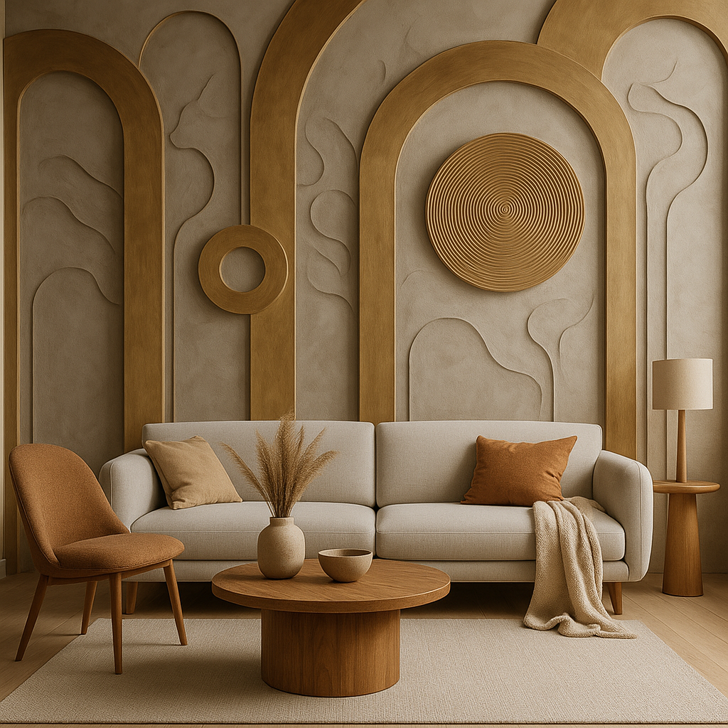 تصميم ديكور إبداعي لجدران المنازل - مشروع ديكور في المنطقة الوسطى…