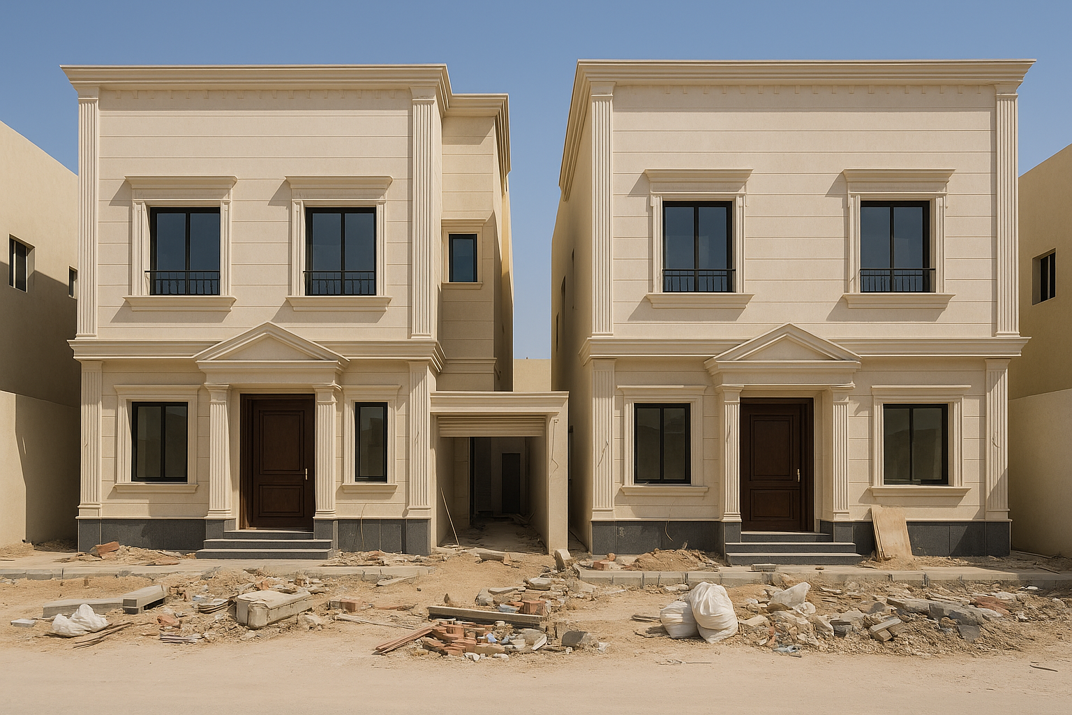 أعمال تشطيب فلتين كاملتين في - مشروع تشطيب في المنطقة الوسطى لدى ب…