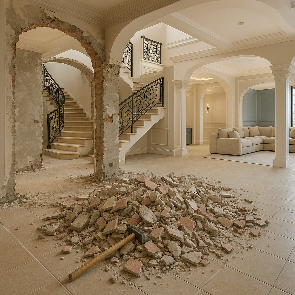 مشروع تجديد ديكور لفيلا من - مشروع ديكور في المنطقة الوسطى لدى بوا…