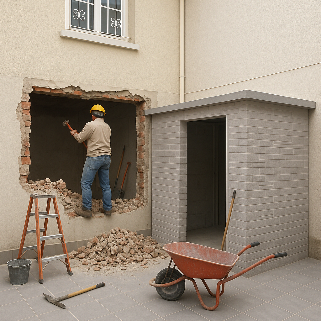 مشروع تكسير جدار وتوسيع نافذة - مشروع ديكور في المنطقة الوسطى لدى…