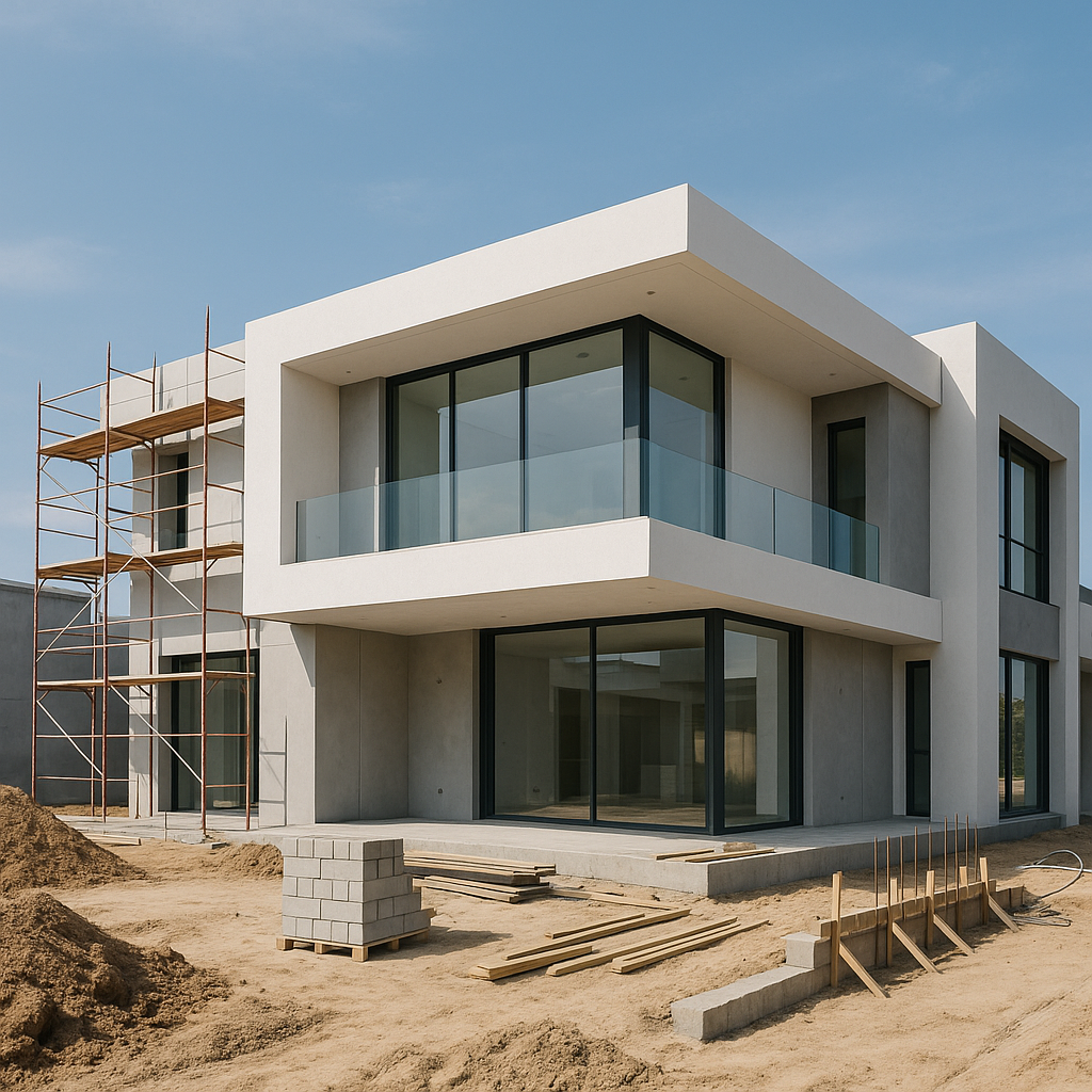 مشروع بناء جديد لفيلّا عصرية - مشروع بناء جديد في المنطقة الوسطى ل…