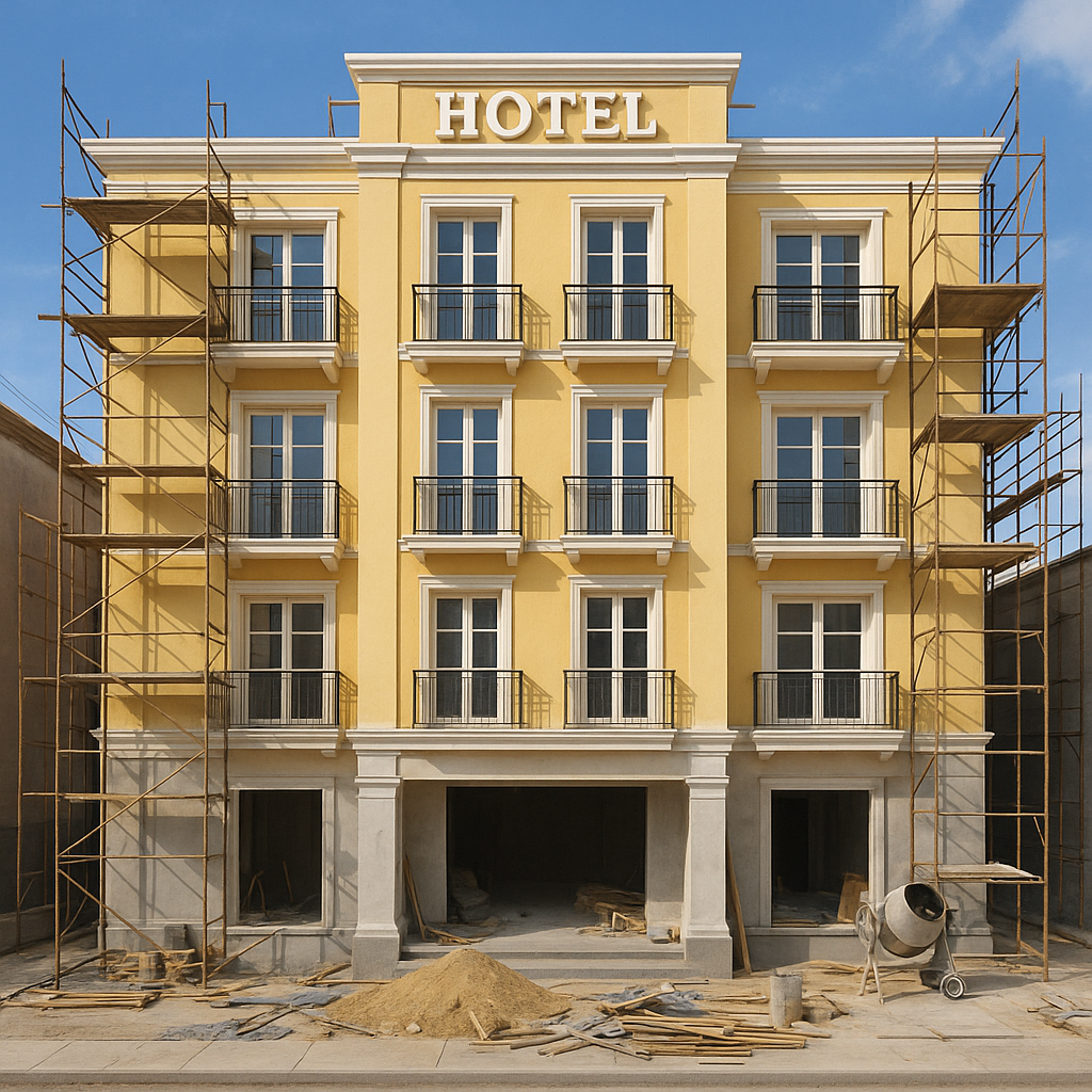 مشروع تشطيب عمارة فندقية بأربعة - مشروع تشطيب في المنطقة الجنوبية…