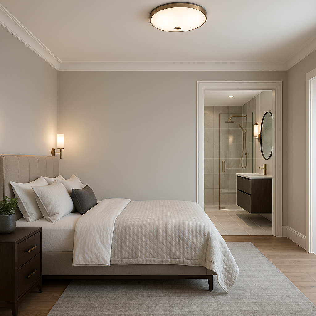 مشروع تشطيب غرفة نوم ماستر - مشروع تشطيب في المنطقة الوسطى لدى بوا…