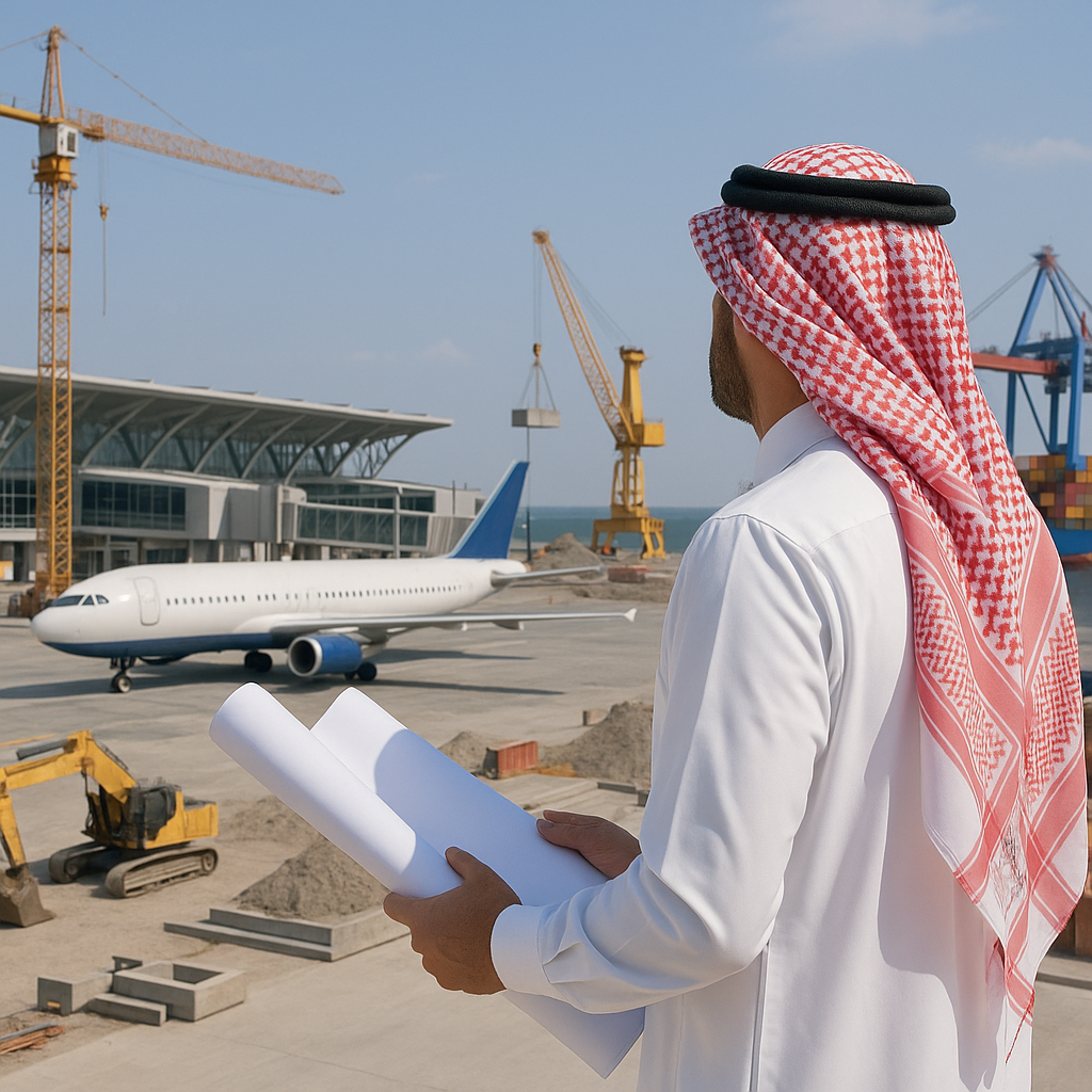 تطوير المطارات والموانئ السعودية