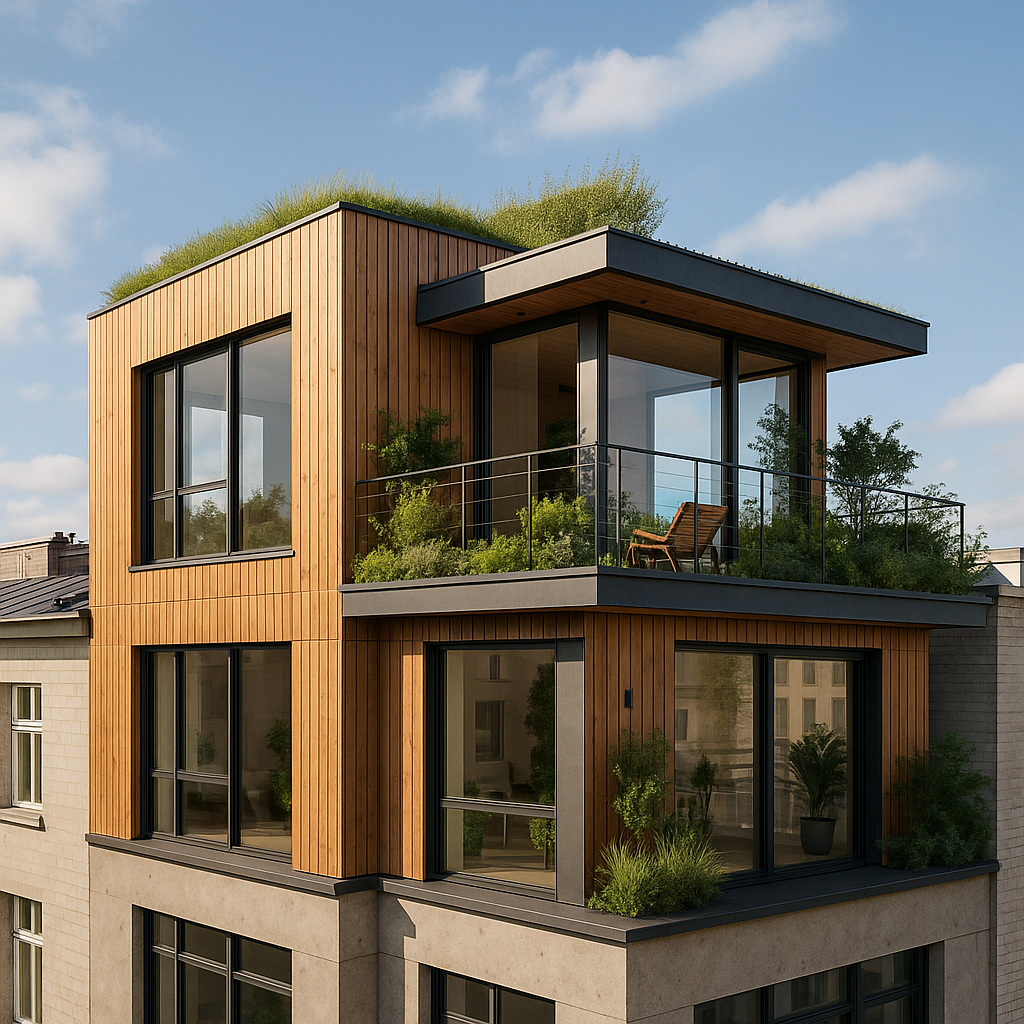 بناء جديد لشقة علوية مع - مشروع تشطيب في المنطقة الوسطى لدى بوابات…