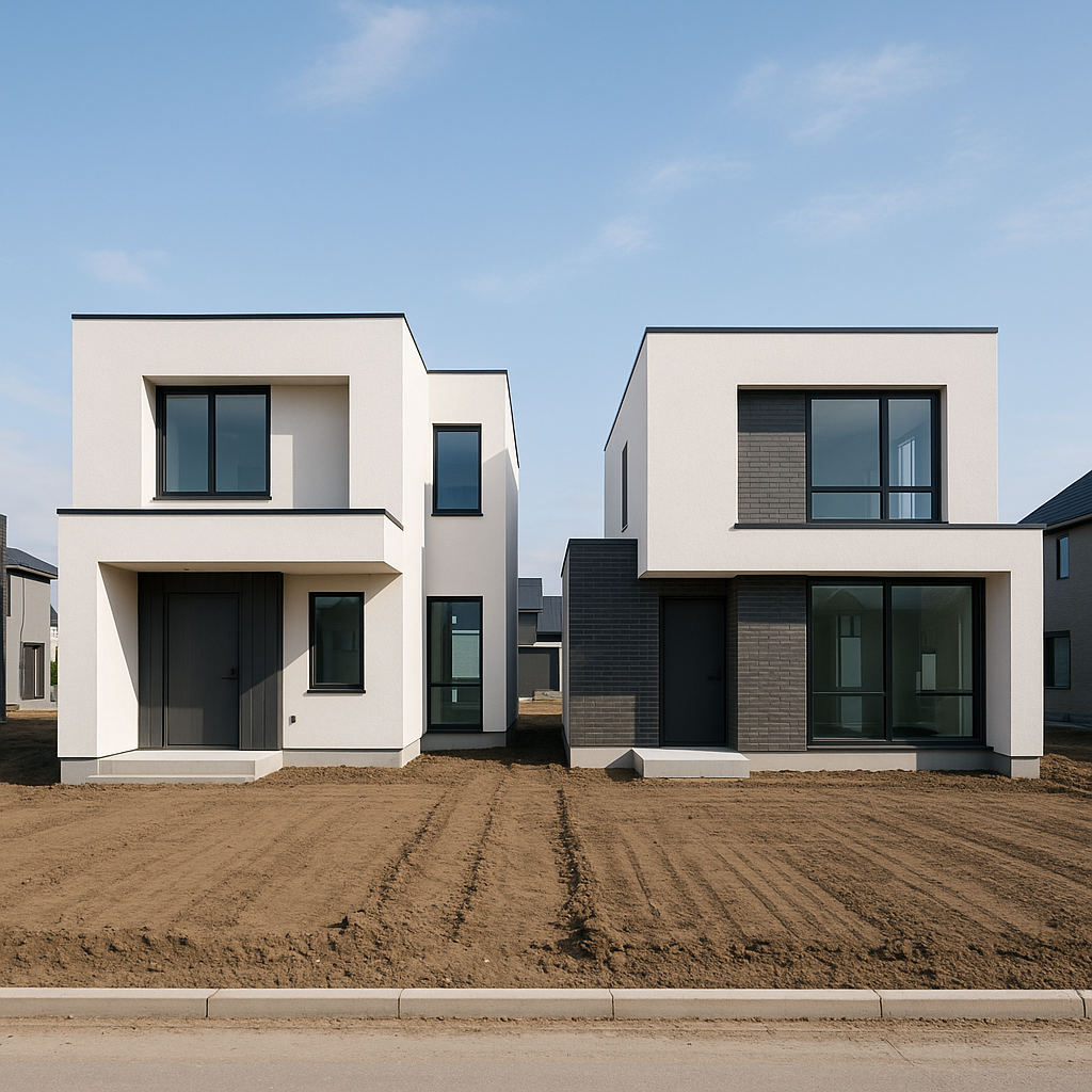 بناء قطعتين أرض لمشروع سكني - مشروع بناء جديد في المنطقة الوسطى لد…