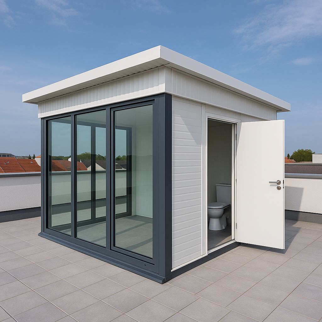 ملحق زجاجي ساندوتش بانل مع - مشروع بناء جديد في المنطقة الغربية لد…